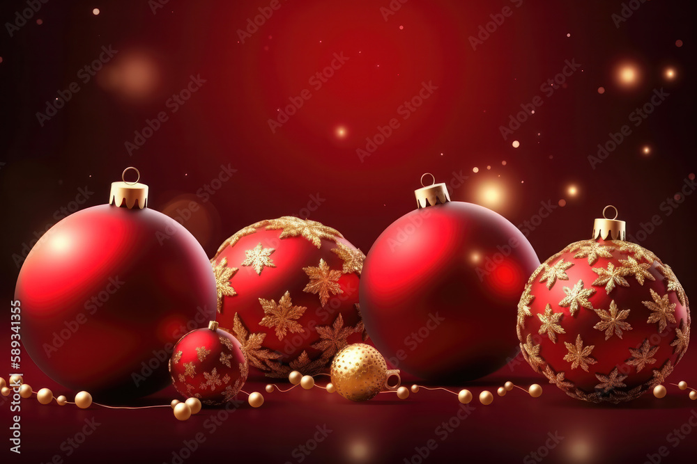 Christmas Holiday Greeting Banner Template. Generative Ai Christmas Holiday Greeting Banner Template. Generative Ai