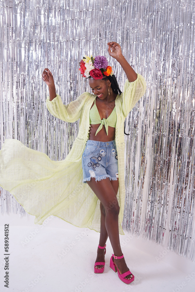 Obraz premium Black Brazilian Girl Smiling