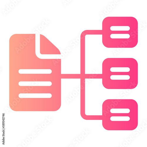 data classification gradient icon