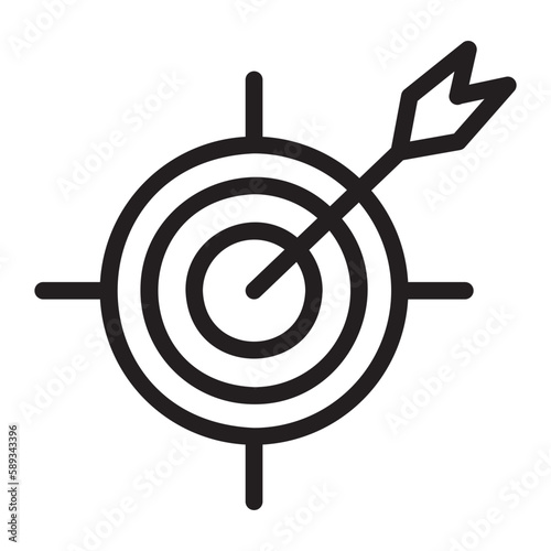 target audience line icon