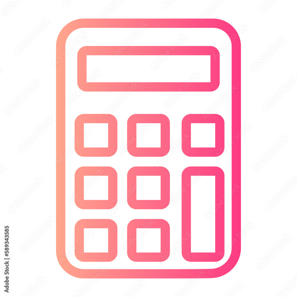calculator gradient icon calculator gradient icon