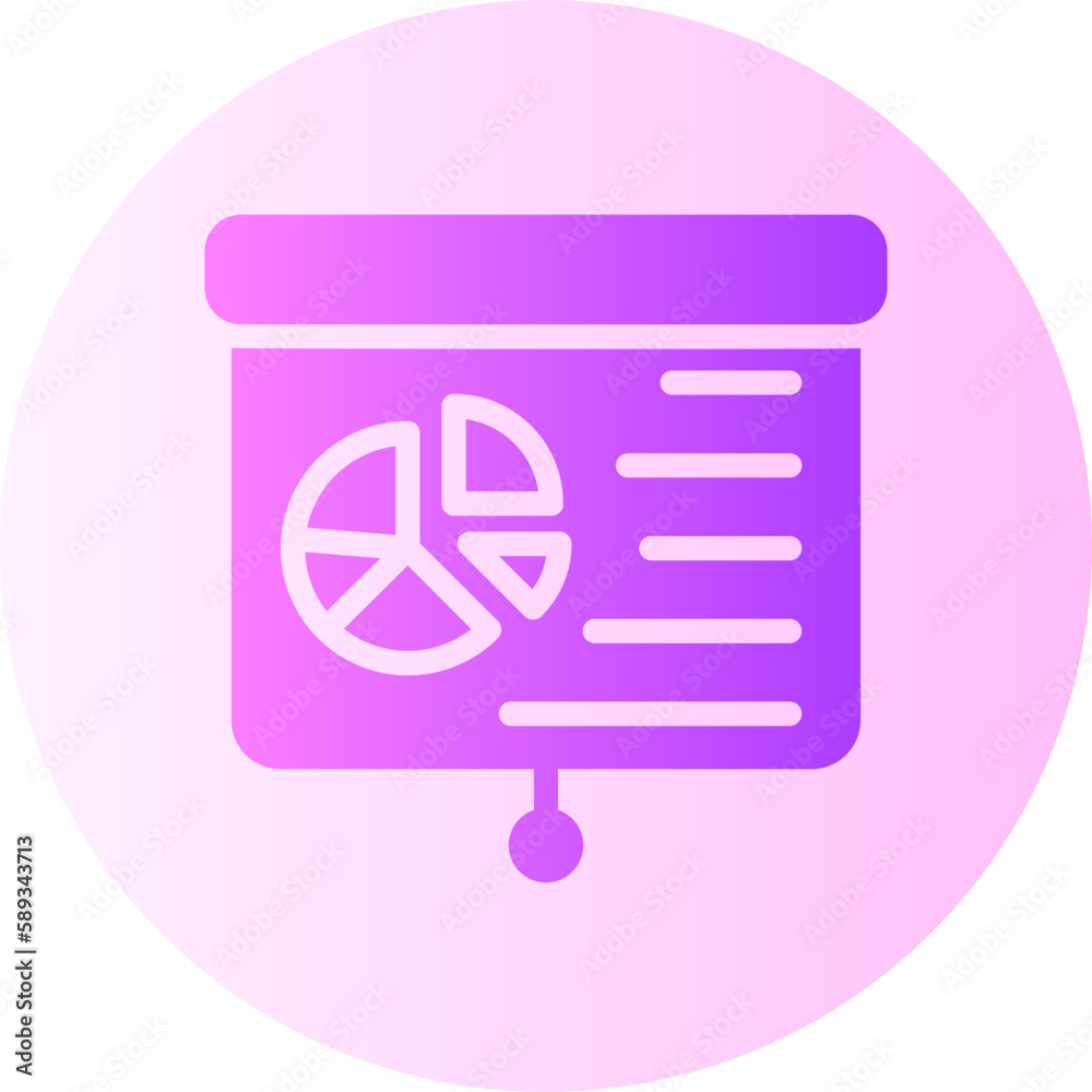 graphical presentation gradient icon graphical presentation gradient icon