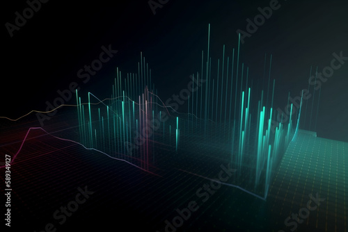 Chart Texture Background, Line Graphs wallpaper, 3d, HD