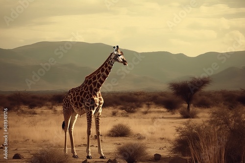 Giraffe. Generative AI © Diatomic