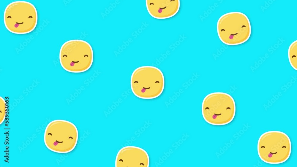 savoring emoji blue background savoring emoji blue background