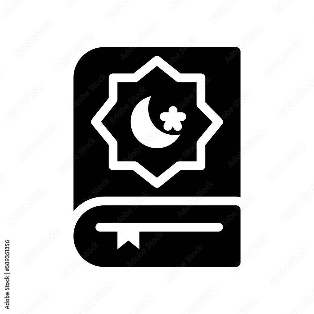 Glyph Icon Quran,muslim,eid al adha,koran,reading Glyph Icon Quran,muslim,eid al adha,koran,reading