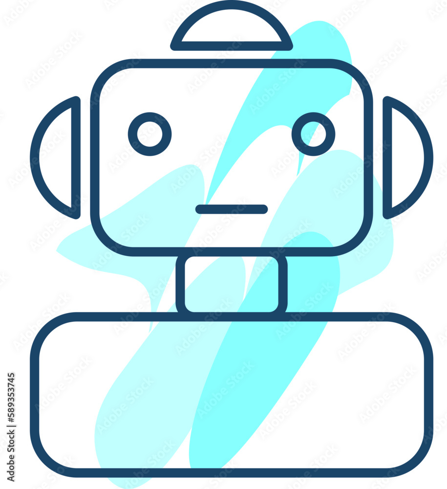 Obraz premium Artificial Intelligence (AI) icon concept with ChatGPT, artificial intelligence chatbot, Machine learning.
