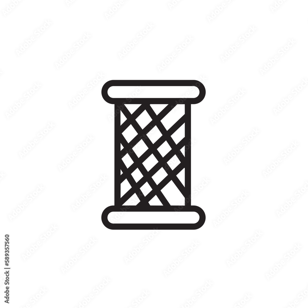 Bobbin Spool Sewing Outline Icon