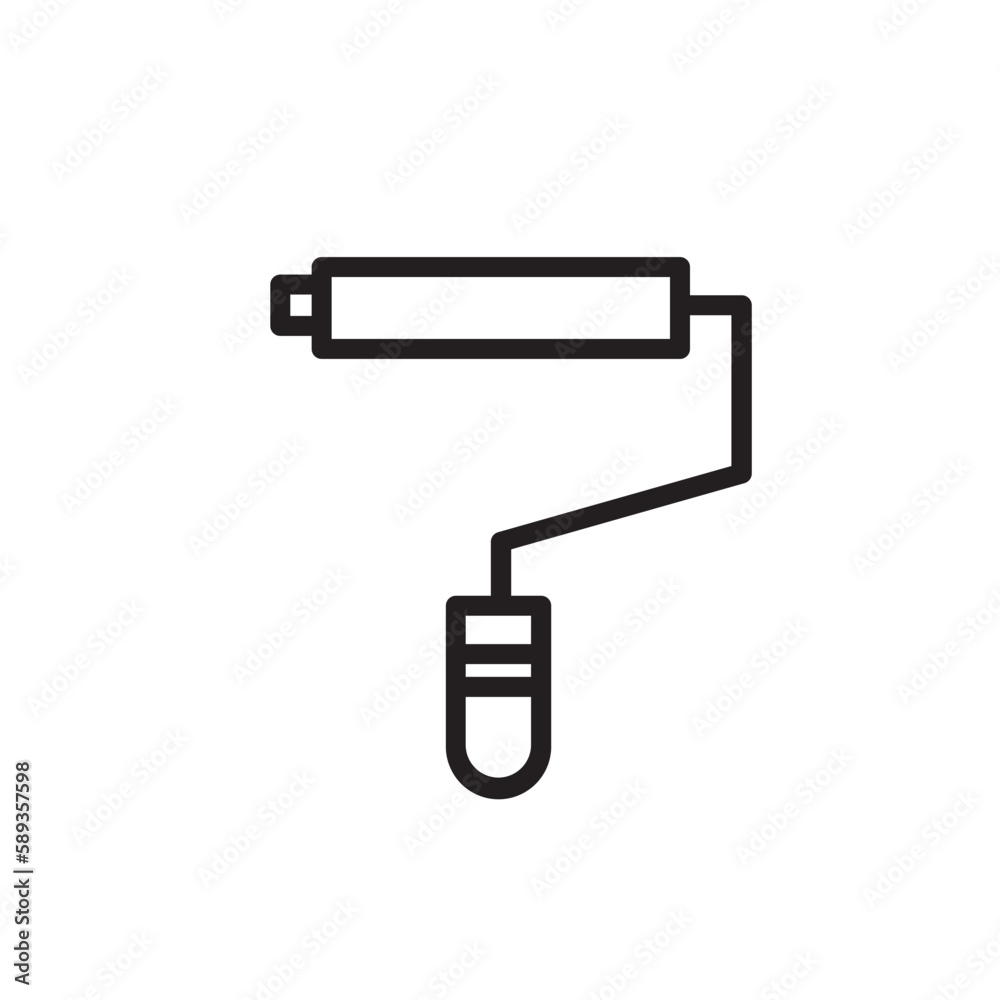 Brush Color Paint Outline Icon Brush Color Paint Outline Icon