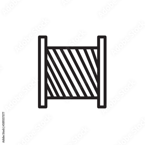 Bobbin Machine Sewing Outline Icon