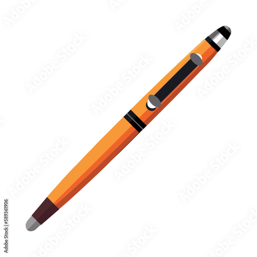 Yellow ballpoint pen