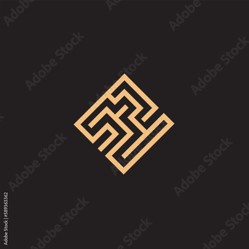 modern abstract logo, with color combination this colorful logo design is perfect for media and creative industry. very simple, minimalist, modern, elegant.