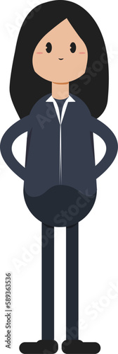 standing up woman, businesswoman, formal woman, work