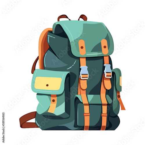 backpack on white background