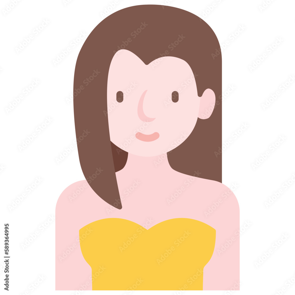 female avatar flat icon female avatar flat icon