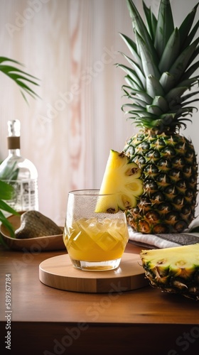 Fresh pineapple juice