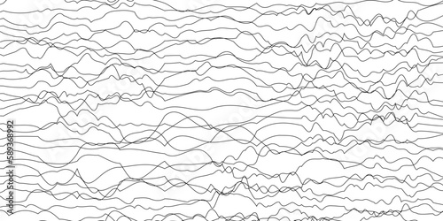 Abstract background with distorted line shapes vector