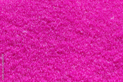 Close up scene the pink pigment material for injection process.