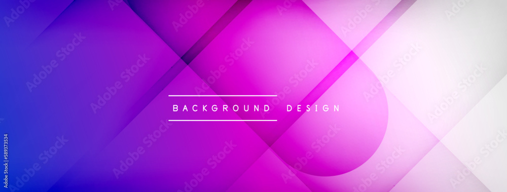 Abstract vector background. Shadow lines and lights with round elements and circles composition. Vector Illustration For Wallpaper, Banner, Background, Card, Book Illustration, landing page