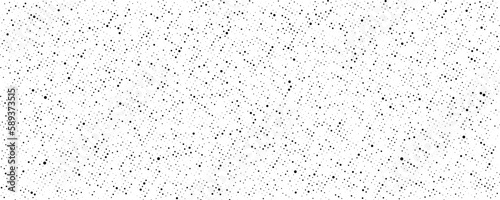 Grunge halftone texture. Comic book style spots and drops. Dirty black and white pixelated noise wallpaper. Dotted surface. Vector background