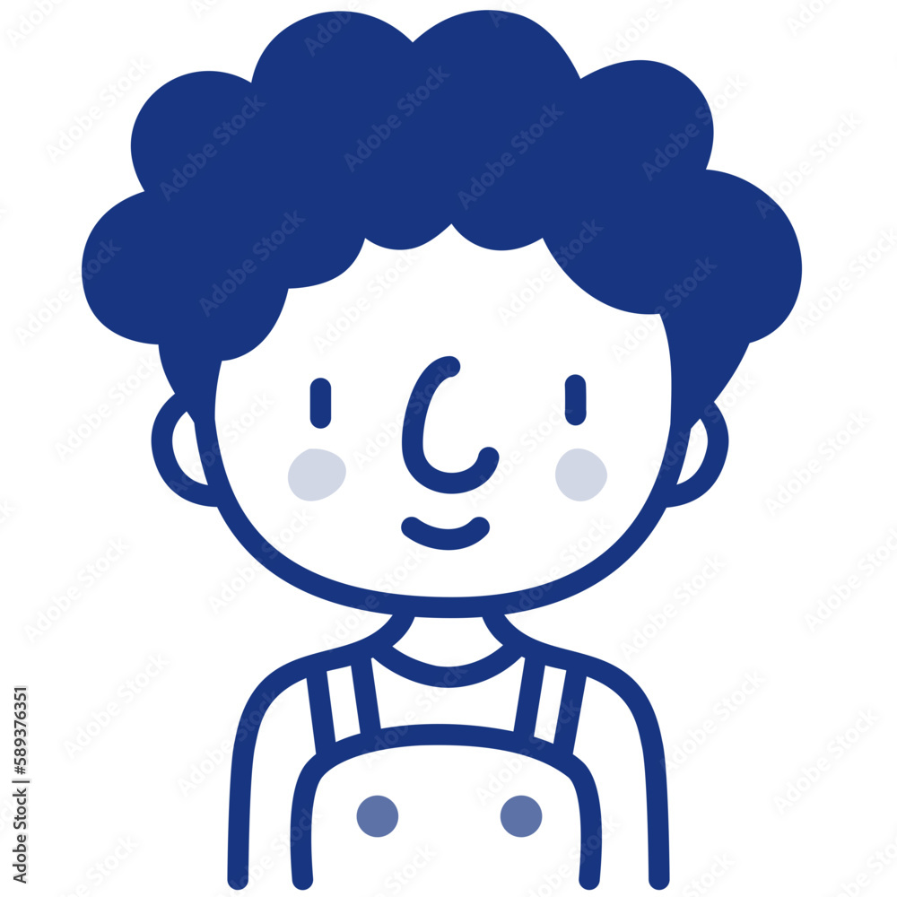 boy avatar blue icon boy avatar blue icon