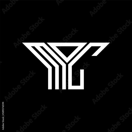 MOC letter logo creative design with vector graphic, MOC simple and modern logo.