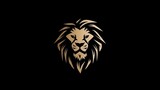 Stylized Lion Logo, Made with Generative AI