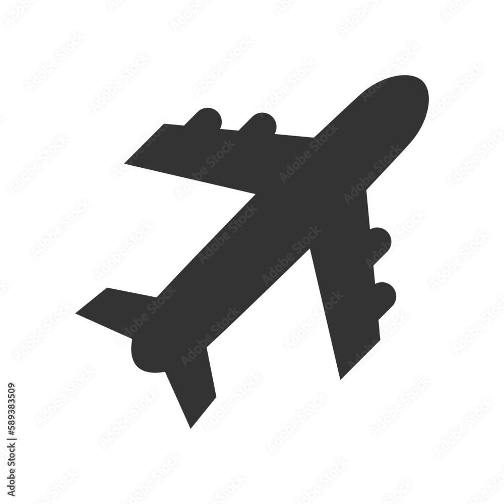 Obraz premium Plane logo icon design template isolated