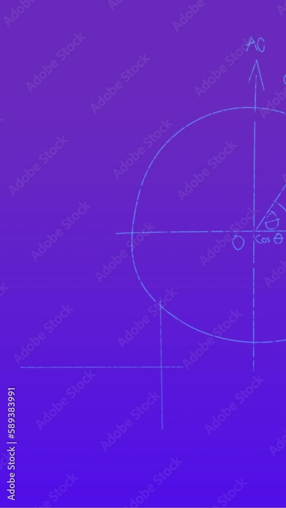 Animation of handwritten mathematical formulae over purple background Animation of handwritten mathematical formulae over purple background