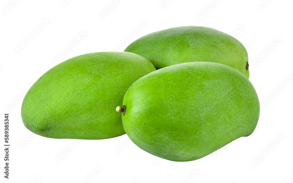 Obraz premium green mango on transparent png