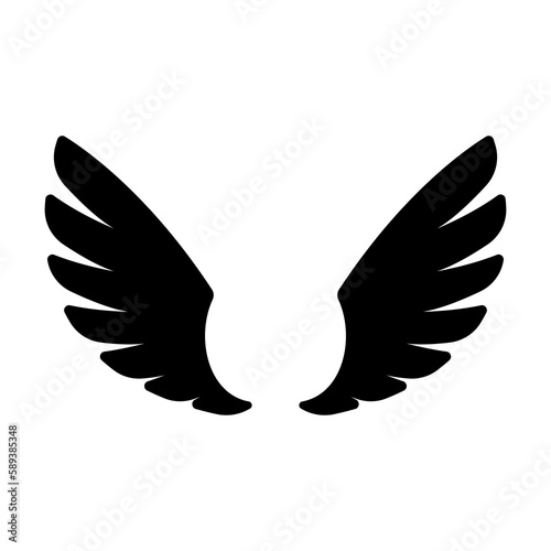 Fototapeta Naklejka Na Ścianę i Meble -  angel wings in heaven hawk feather wing pattern