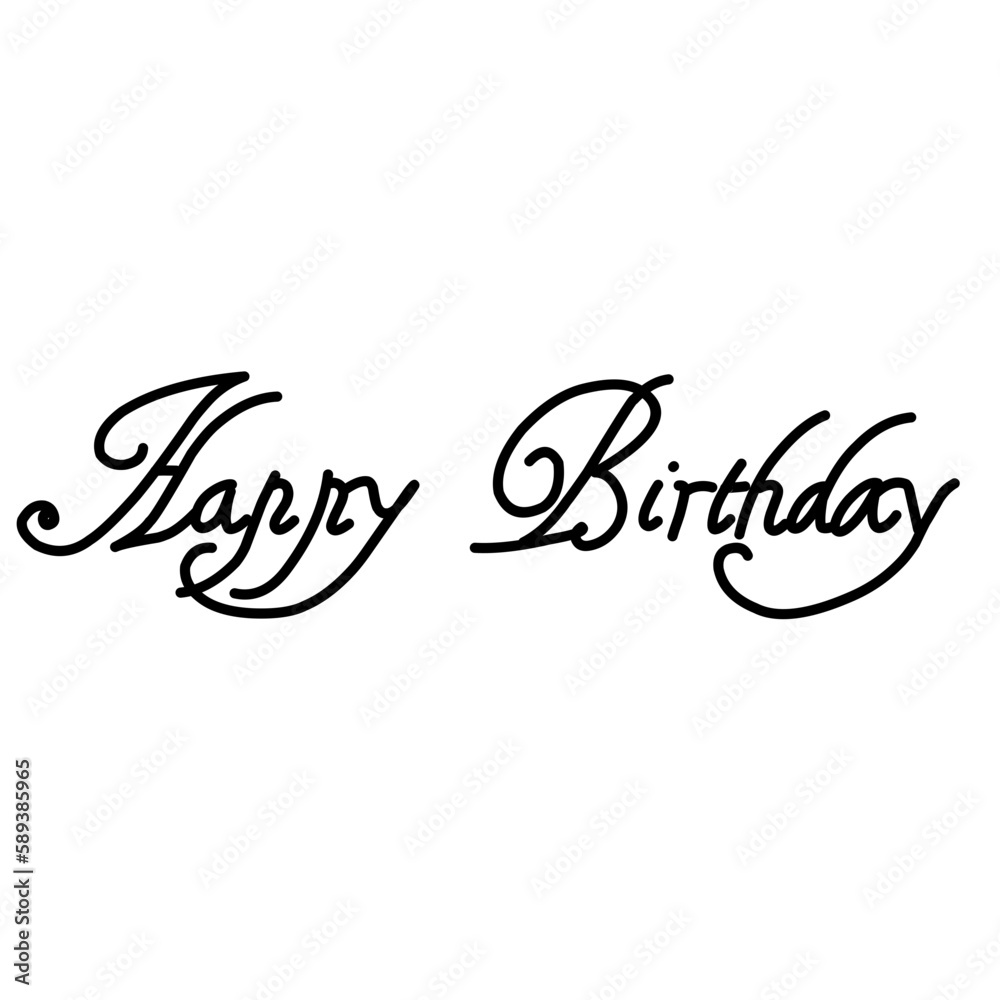 Happy Birthday lettering Happy Birthday lettering