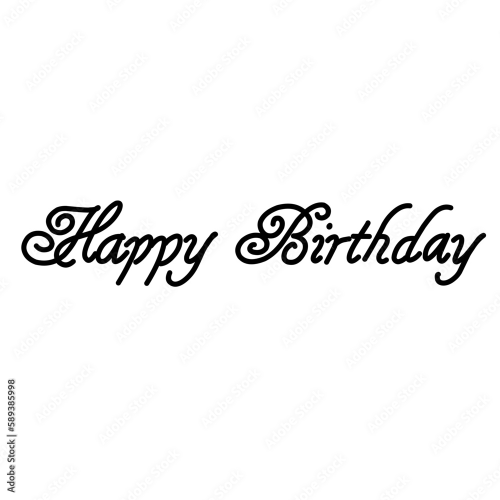 Happy Birthday lettering Happy Birthday lettering