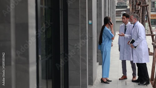 Wallpaper Mural Group of medics or doctors run to emergency room. Seriously Patient to Operating surgery Room, Emergency Department. reanimation and medicine concept Torontodigital.ca