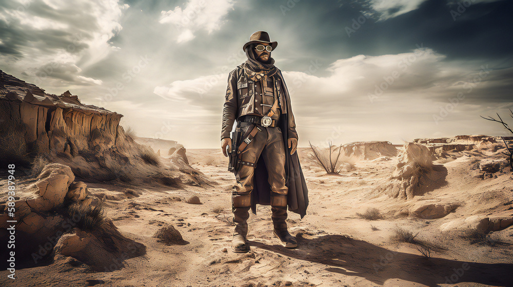 loneranger in the desertcreated with Generative AI technology loneranger in the desertcreated with Generative AI technology