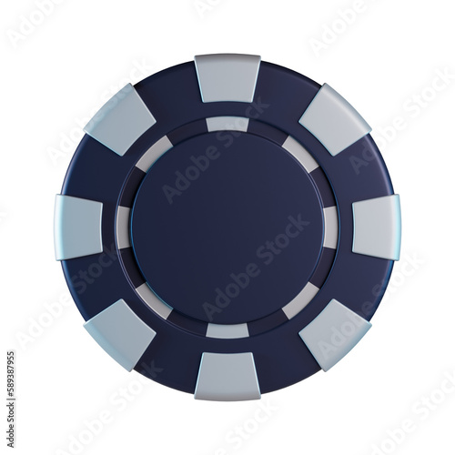 Poker Chip 3D Icon