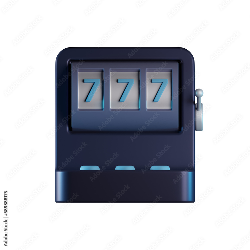 Slot Machine 3D Icon