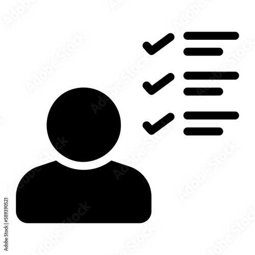 accept glyph icon