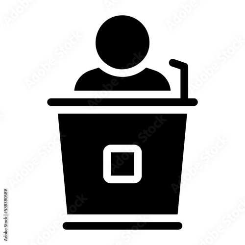 speech glyph icon