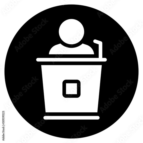 speech glyph icon