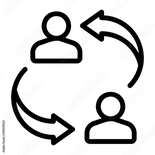 exchange line icon