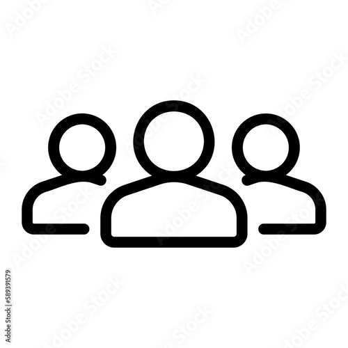 teamwork line icon