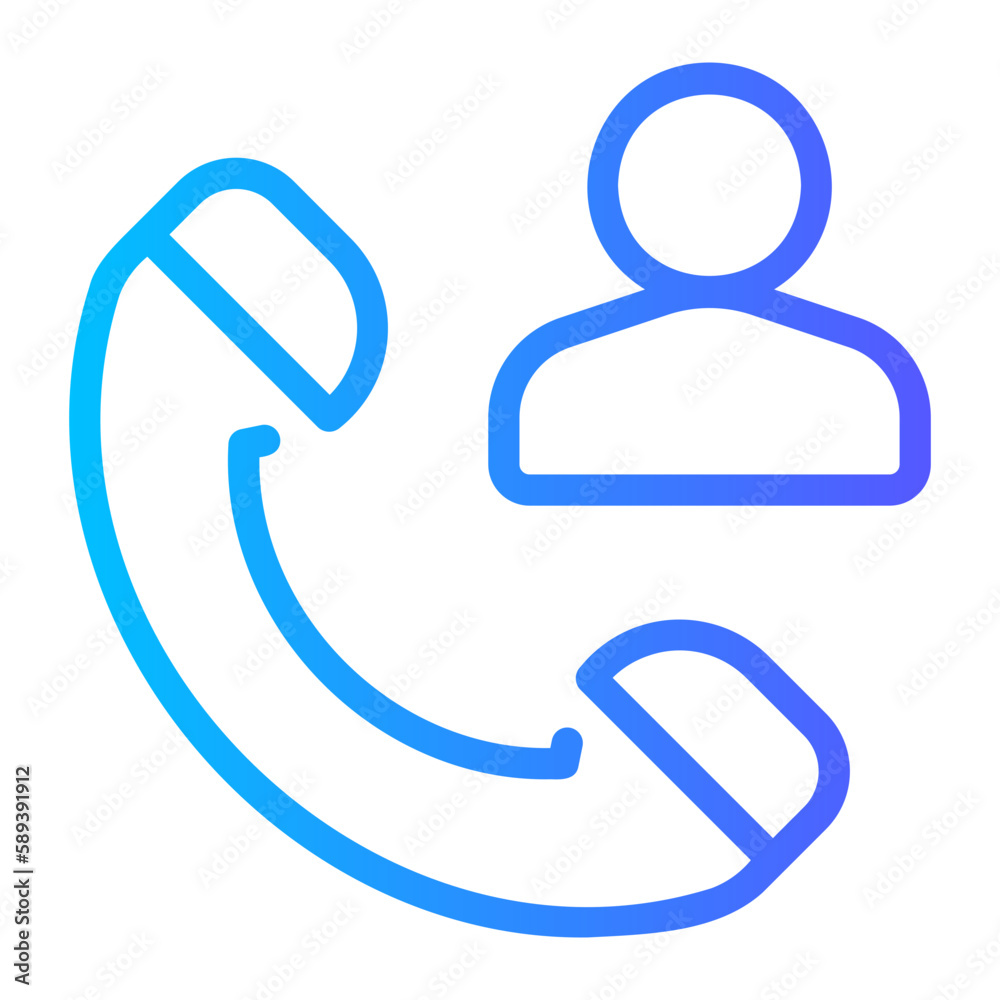 phone call gradient icon