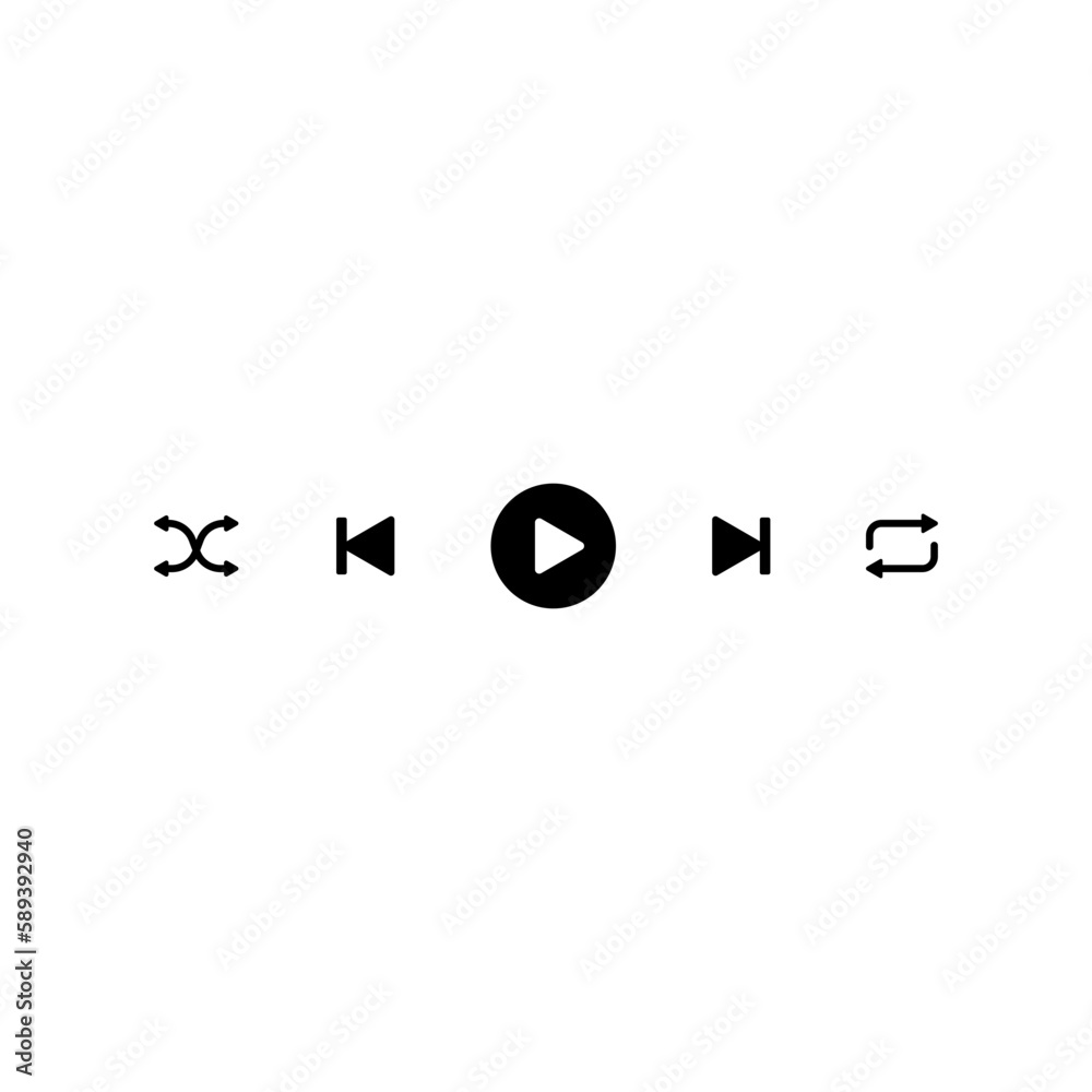 Media Player Control Button Media Player Control Button