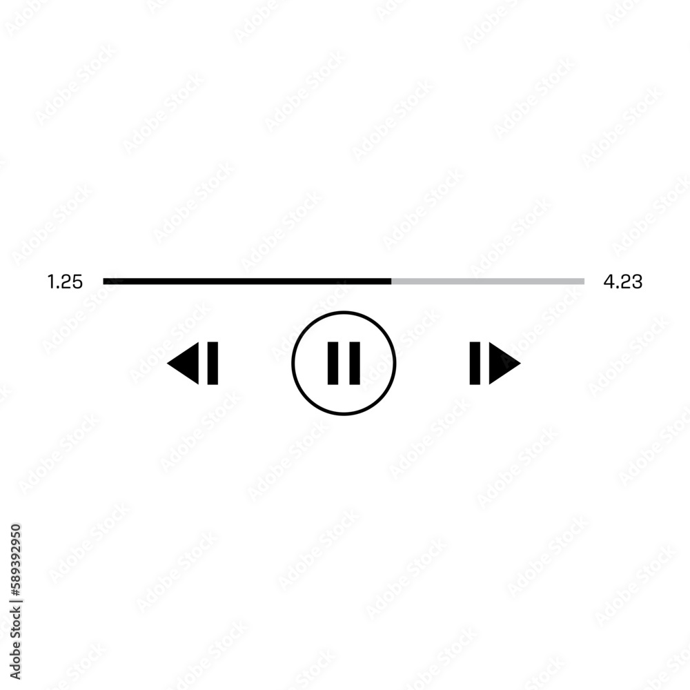 Media Player Control Button Media Player Control Button