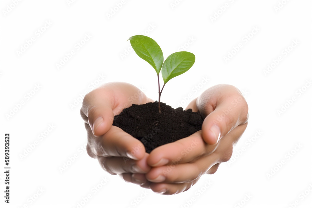 a tree that grows in human hands. Generative AI a tree that grows in human hands. Generative AI