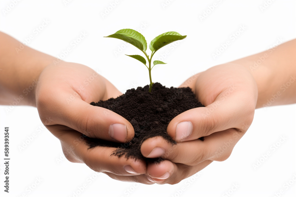 a tree that grows in human hands. Generative AI a tree that grows in human hands. Generative AI