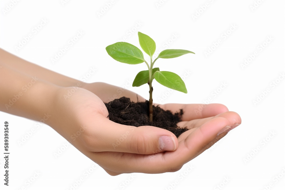 a tree that grows in human hands. Generative AI a tree that grows in human hands. Generative AI