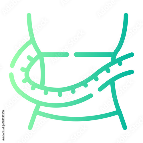 lose weight gradient icon