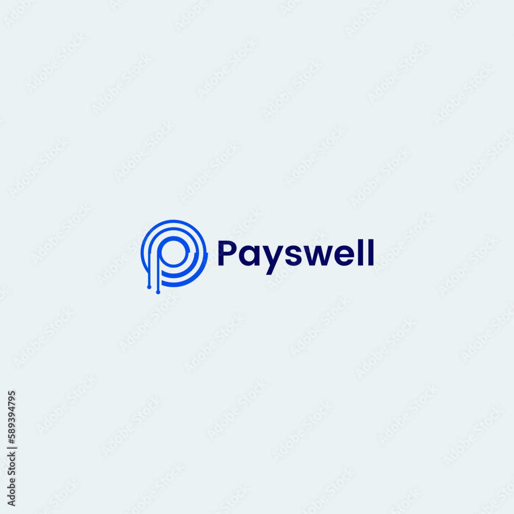 Letter P Simple Monogram Logo Letter P Simple Monogram Logo